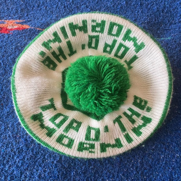 VTG Top O’ the Mornin’ Knit Cabbie Hat! Pom Pom on top. Bill. Great Condition! - Picture 4 of 8